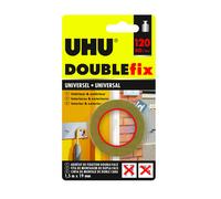 Ruban adhésif Doublefix Extra Fort universel invisible - 1,5 m x 19 mm Uhu