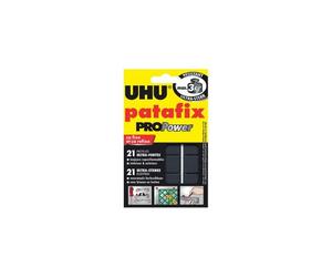 Uhu Etui De 21 Pastilles Patafix Blanche Pro Power Résistance Ultra Forte 3kg