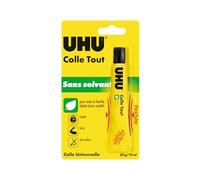 UHU FlexTube - Colle Universelle Liquide - Formule Ultra Forte - Multi Matériaux - Tube Souple Incassable - Sans Solvant - Transparente - Tube 20 g