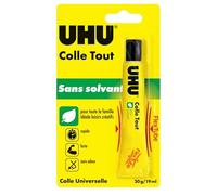 UHU FlexTube - Colle Universelle Liquide Tube Souple Incassable | Formule Ultra Forte - Multi Matériaux - Sans Solvant - Transparente - Tube 20 g