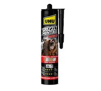 UHU Grizzly Power - Colle de fixation et montage rapide, ultra forte, prise initiale très élevée, sans solvants, blanche, cartouche 370g