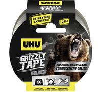 UHU Ruban adhésif toilé en PE GRIZZLY TAPE 49 mm x 25 m