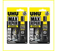 UHU Lot de 2 tube de colle de réparation Max Extreme 45820, 20 g