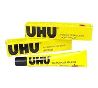 UHU Lot de 2 tubes de colle adhésive transparente ultra résistante tout support 20 ml