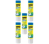 UHU Lot de 5 Bâtons de colle stic MAGIC Sans solvants 21 g