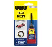 UHU Plast Spécial - Colle Plastique Maquette Et Modélisme - Haute Précision Avec Embout Aiguille Précis - Séchage Rapide - Transparente - Flacon 34 ml