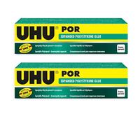 UHU POR Colle pour polystyrène expansé - 40 g/50 ml - Lot de 2 tubes
