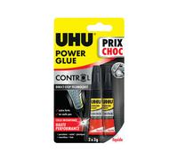 Colle Power Glue liquide Control UHU tube - 2x3g - 36715