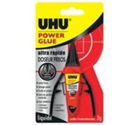 UHU Power Glue Liquide Doseur - Colle super-forte ultra-rapide avec système de doseur précis papier imprimante - ramette - rouleau G