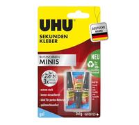 UHU Power Glue Ultra rapide Minis Minis - gel 3 x 1 g Gel