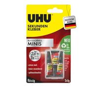 UHU Power Glue Ultra rapide Minis Minis - Liquide 3 x 1 g flüssig