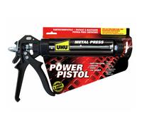 UHU Power Pistol - Pistolet à cartouche, anti-goutte, durable et robuste, adaptable à toutes les cartouches de colle et mastic