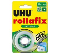 UHU – Ruban adhésif invisible Rollafix – Ne jaunit pas, rechargeable – 25 m x 19 mm