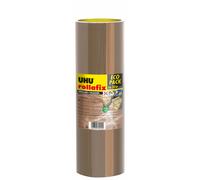 UHU Rollafix Ruban adhésif d'emballage en polypropylène silencieux 46 microns 50 mm x 50 m - Havane - Lot de 6