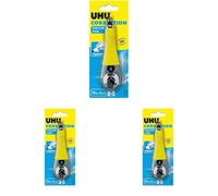 UHU Roller correcteur pen - Ruban correcteur, ergonomique, rapide et précis, blanc, 10m x 4, 2mm (Lot de 3)