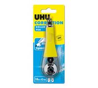 UHU Rollers Correcteur - Ruban Correcteur Pen - Ergonomique Avec Prise En Main Agréable - Application Rapide Propre Et Précise - Fournitures Scolaire Et Bureau - Blanc - 10 m X 4,2 mm