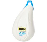 UHU Rouleau correcteur, Plastique, Blanc, 4,7 x 2,3 x 8,3 cm