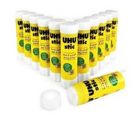 UHU Stic - Bâton de colle permanent transparent pour application - 21 g - paquet de 12