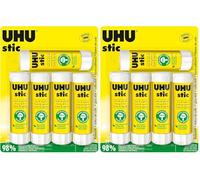 UHU Stic - Bâtons de colle sans solvants, blanche, lot 5 stics de 40g (Lot de 2)