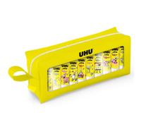 UHU Stic - Edition Bob L'Éponge - Bâton de Colle Sans Solvants | Tube De Colle Blanc, Enfant, Loisirs Créatifs, Maison, Fourniture De Bureau, École - Lot de 10 Stics de 8,2 g + 1 Trousse
