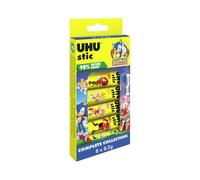 UHU Stic - Édition Sonic - Bâton de Colle Sans Solvants | Tube De Colle Blanc, Enfant, Loisirs Créatifs, Maison, Fourniture De Bureau, École - Boîte Collector de 8 Stics
