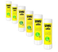 UHU Stic Lot de 6 bâtons de colle - Sans solvant - Application transparente - 8 g/21 g/40 g - 2 de chaque taille