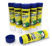UHU - Stic Magic - 3000688 - Lot de 6 bâtons de colle 8,2 g sans solvant