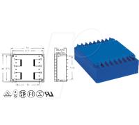 UI 30/5,5 206 - Transformateur pour circuits imprimés 2 VA 6 VAC (2x)