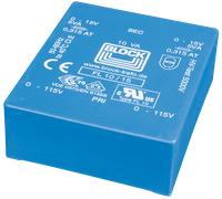 UI 39/8 206 - Transformateur pour circuits imprimés 10 VA 6 VAC (2x)