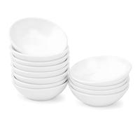 UIBFCWN Lot de 12 Mini Bols Ronds en Céramique, Bols à Tapas Et Sauces, Petit Bols à Sauce en Céramique, pour Soja, Apéritif, Collation, Sauce Soja, Ketchup, Épices, Condiment, 35ml