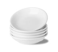 UIBFCWN Lot de 5 Bols à Sauce Soja de 10,2 cm, 85 g en Céramique, Petits Bols à Pincer en Porcelaine pour Sauce, Charcuterie, Trempage, Collation, Condiments, Plats