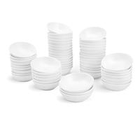 UIBFCWN Lot de 55 bols à sauce en céramique de 7,6 cm, plats à sauce soja de 34 g, plats asiatiques pour ketchup, barbecue, accompagnement, sushis, condiments, apéritif