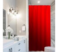 Uiiooazy Rideau de Douche Anti Moisissure 90x180cm Noir Rouge Dégradé | Rideau de Baignoire Gradient Bordeaux Tissu Lavable Imperméable Polyester avec 6 Crochets pour Salle de Bain