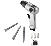 VEVOR Marteau pneumatique – Burineur compact, 4500 bpm, course 4 cm, 4 burins 12 cm