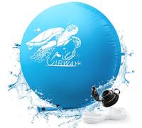 UIRWAY Coussin Piscine d'hiver XXL, Coussin Piscine Rond de 240 cm avec Double Couture, Coussin d'hiver pour Piscine avec kit de réparation et Corde de 15 m