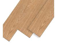 UISEBRT 18 Pièces Revêtement de Sol en PVC Auto-Adhésif, Dalle PVC Adhesive Sol, Carreaux de Vinyle Aspect Bois Pour cuisine, salon, balcon, 91,44 x 15,24 x 0,2 cm, environ 2,5 m², Chêne Chaud