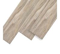UISEBRT 18 Pièces Revêtement de Sol en PVC Auto-Adhésif, Dalle PVC Adhesive Sol, Carreaux de Vinyle Aspect Bois Pour cuisine, salon, balcon, 91,44 x 15,24 x 0,2 cm, environ 2,5 m², Chêne Blanc