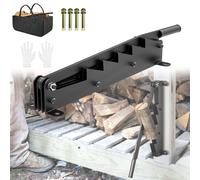 UISEBRT - 2 couteaux de fendage pour bois de chauffage, fendue à bois manuelle, fendue à bois manuelle, fendeuse de bois pour cheminée avec sac de transport