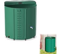 UISEBRT 750 litres Tonneau de pluie pliable, Réservoir d'eau de pluie, Stable aux UV & résistant aux intempéries, Avec protection anti-débordement & graduation latérale, Compact pour jardin, balcon, c