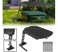 UISEBRT Carport pour robot de tonte, abri pour robot de tonte, garage toit en fer, garage de protection pour robot de tonte, garage pour robot de tonte résistant aux intempéries pour le jardin