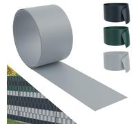 UISEBRT Lot de 10 bandes brise-vue en PVC rigide pour panneaux à double fil - Brise-vue pour balcon, clôture de jardin, anthracite, 25 m x 19 cm (gris)