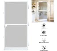 UISEBRT porte moustiquaire porte moustiquaire 120 X 240 cm cadre aluminium moustiquaire moustiquaire fermeture magnétique