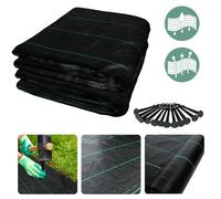 UISEBRT Toile anti-mauvaises herbes 20 m² Tissu anti-mauvaises herbes 100g/㎡ Toiles de Paillage avec stabilisation UV