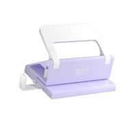 Uitndvyte Perforatrice à double trou avec guide d'alignement réglable - Outil de perforation portable - Capacité de 5 feuilles pour papier photo - Double perforateur