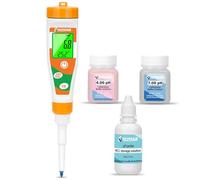 UIUZMAR pH Mètre Alimentaire Testeur de pH Numérique Aliments Kit Test pH | pH Metre Électronique Mesure le pH et Température pour Piscine Pâte Sushis Riz, Spa, Aquarium, Eau Potable