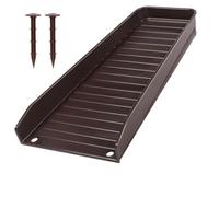 UJEDFHV Gouttière pour Serre Descente de gouttière d'eau Pluie en PP | Dispositif d'extension de Drain de bloc d'éclaboussure, accessoire de Drainage de jardin de maison(Chocolate,4pcs)
