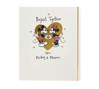 UK Greetings Carte d'anniversaire Disney pour lui/elle/ami avec enveloppe - Motif Mickey et Minnie Mouse