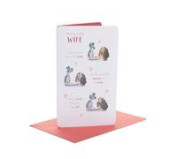 UK Greetings Carte d'anniversaire pour femme | Cadeaux d'anniversaire | Pour elle, fille, femme | Motif Lady and The Tramp | Avec enveloppe | 155 x 235 mm