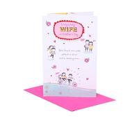 UK Greetings Carte de fête des mères avec enveloppe - Joli motif épouse