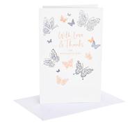 UK Greetings Carte de fête des mères | Carte pour maman, grand-mère, épouse | elle, fille, femme | Motif papillons | Avec enveloppe | 16,5 x 25,4 cm